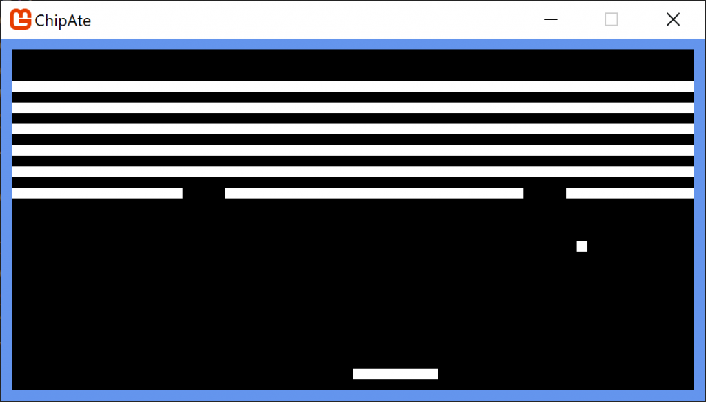 Chip-Ate running Breakout